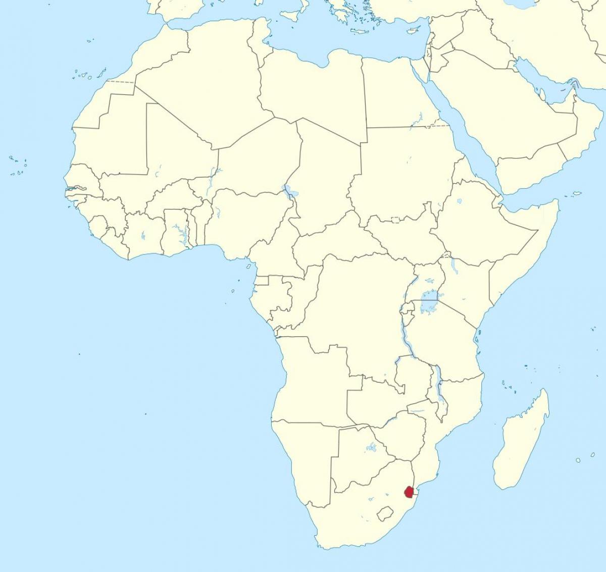মানচিত্র আফ্রিকা, সোয়াজিল্যান্ড